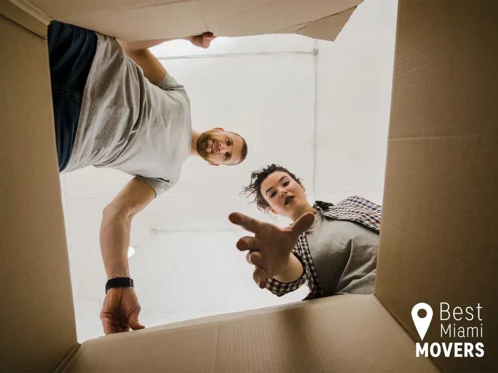 Best Miami Movers Customers Unpacking Box