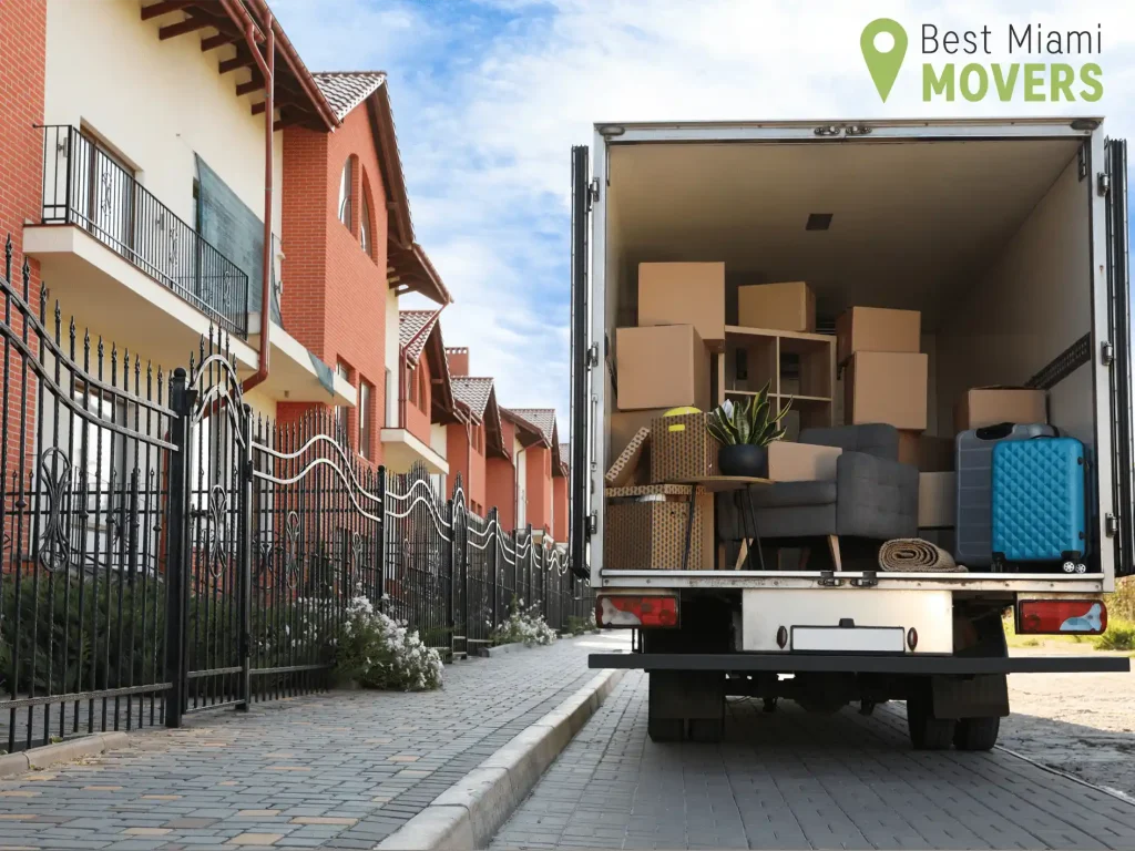 Best Miami Movers Loaded Truck Ready to Move for Spring Condo & HOA Moving 