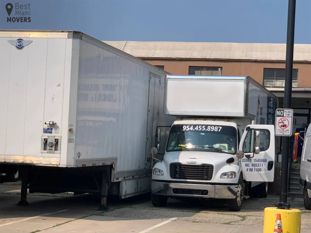 Best Miami Movers Corporate Truck Ready for Loading and Moving
