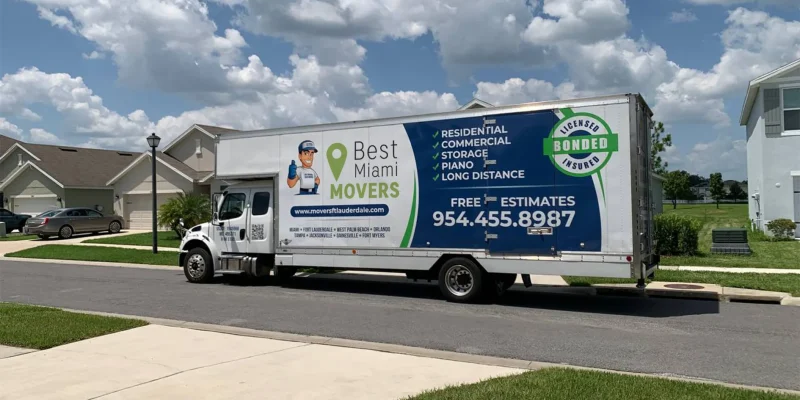 Commercial White Truck Ready for Loading Customer Boxes