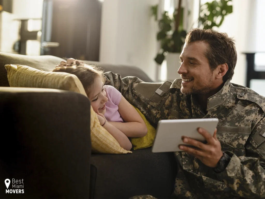 Best Miami Movers Military Relocation Customers Relax After Great Moving